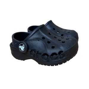 Crocs Baya Clog Black Toddler Size 5C Kids Slip On Water Shoes Sandals